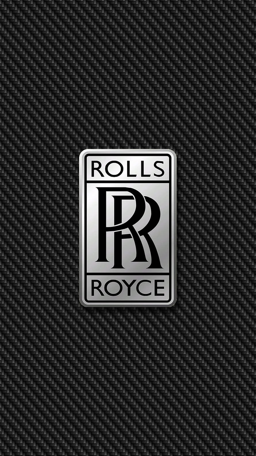 Rolls Royce Emblem on Textured Carbon Fiber Background HD phone wallpaper