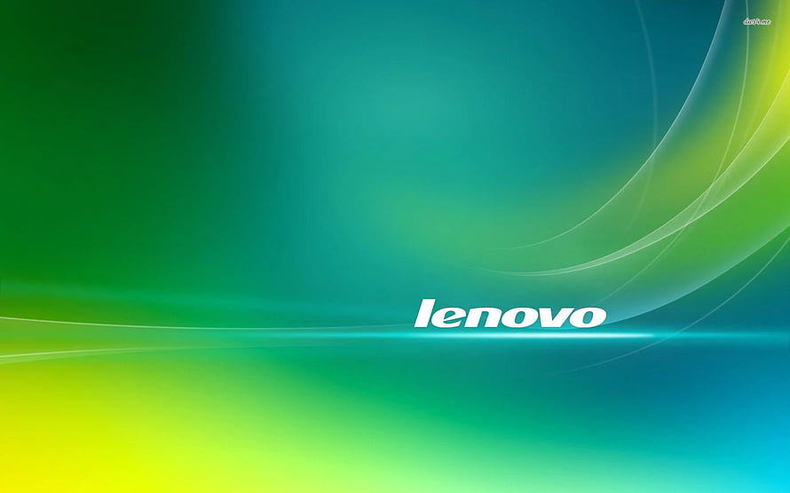 Lenovo Abstract Green and Blue Gradient Wallpaper with Flowing Light Streaks HD wallpaper