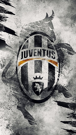 Juventus FC Grunge Emblem With Bull Silhouette And Distressed Texture HD phone wallpaper