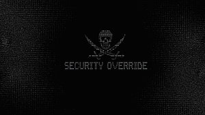 Kali Linux Skull Logo on Black Background with Glitch Noise and Terminal Text HD wallpaper