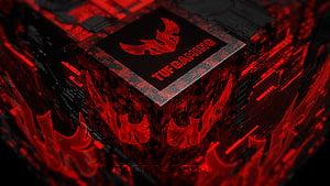 ASUS TUF Gaming Processor with Red Flame Circuit Design HD wallpaper