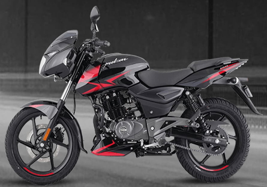 Bajaj Pulsar 150 Twin Disc Motorcycle in Black and Red HD wallpaper