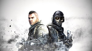 Call of Duty Ghost Soap MacTavish and Ghost Tactical Combat Artwork HD wallpaper
