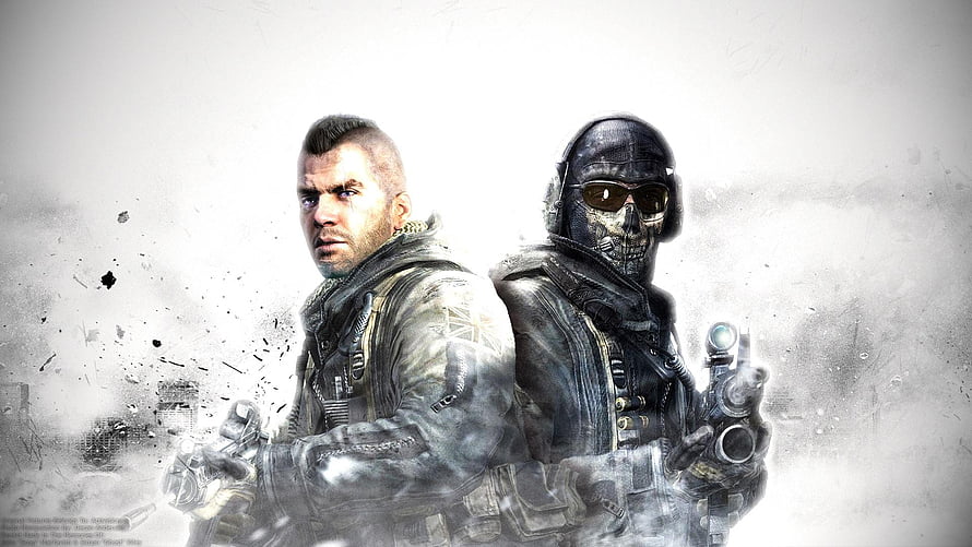 Call of Duty Ghost Soap MacTavish and Ghost Tactical Combat Artwork HD wallpaper
