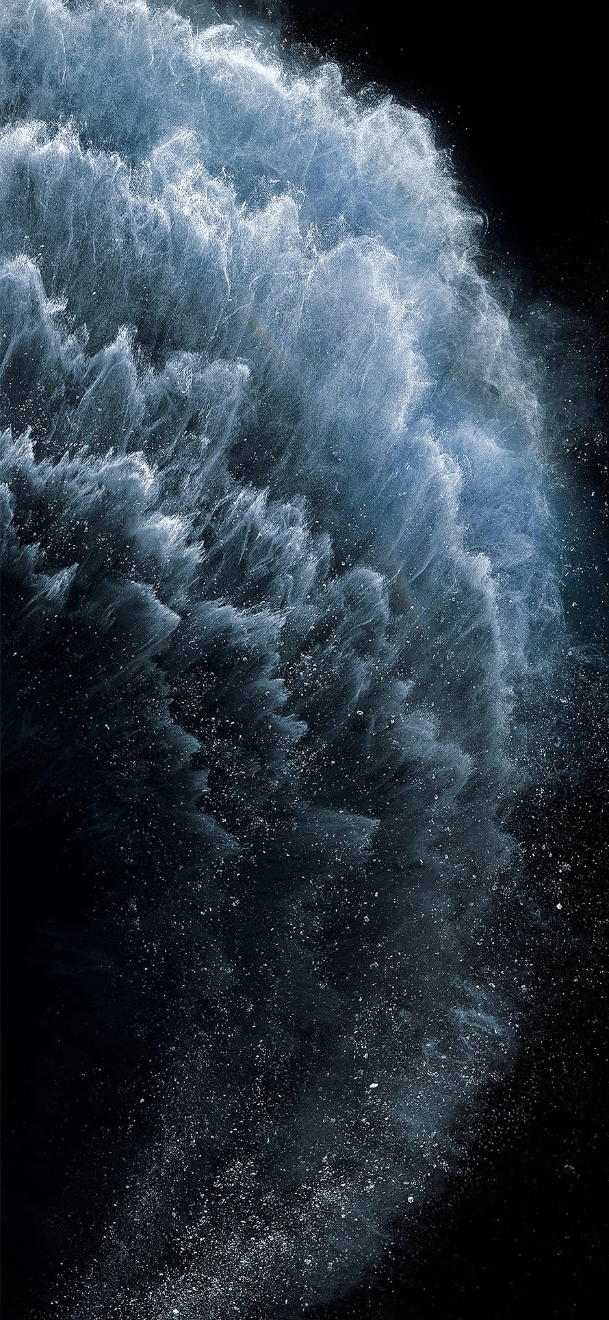 Dramatic Ocean Wave Splash Against Dark Background HD phone wallpaper