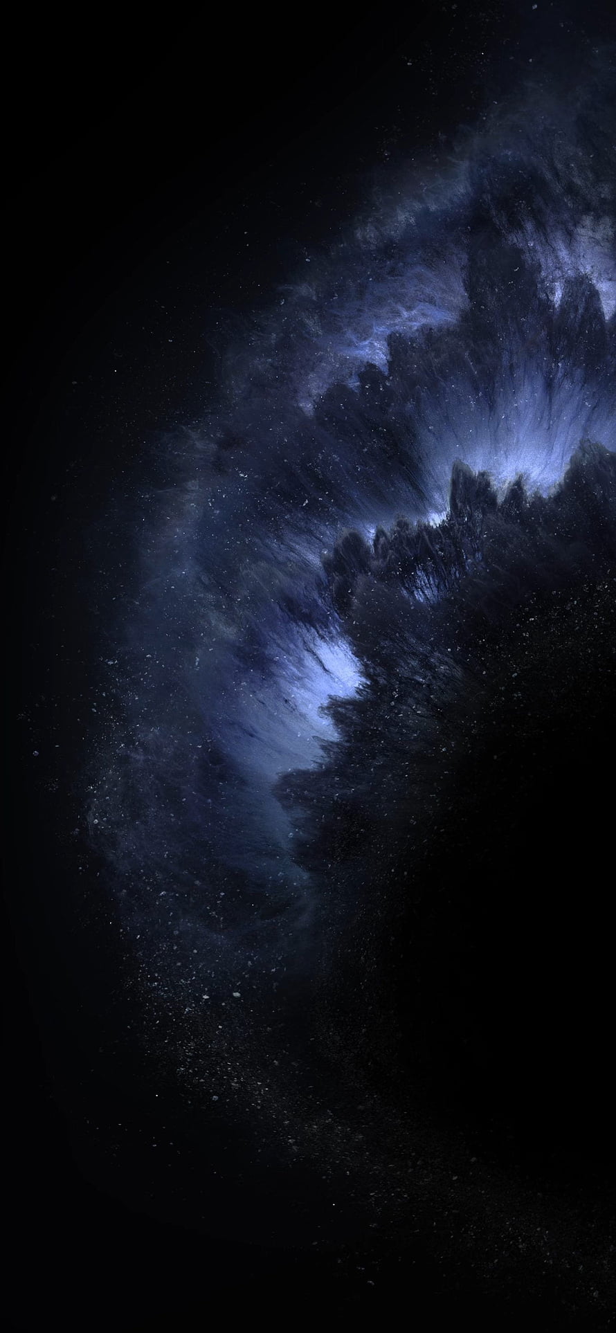 Deep Space Nebula and Star Field Against a Dark Cosmic Background HD phone wallpaper