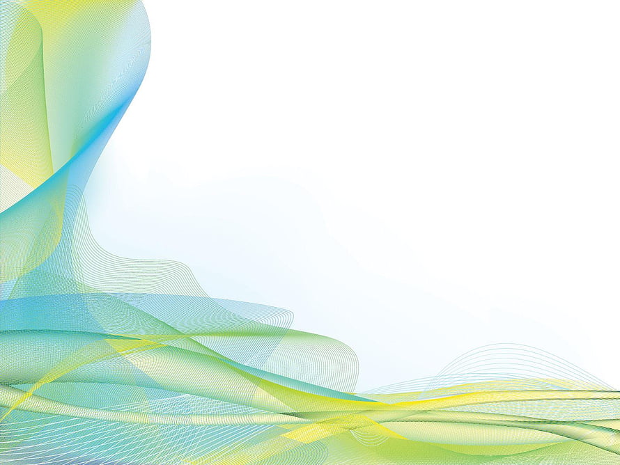Abstract Green and Blue Wave Line Art on White Background HD wallpaper