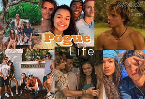 Outer Banks Cast Collage Featuring Pogues and Tannahill Location HD wallpaper