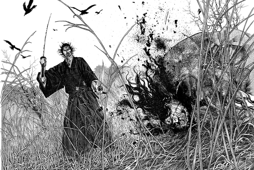 Miyamoto Musashi in Vagabong manga by Takehiko Inoue HD wallpaper