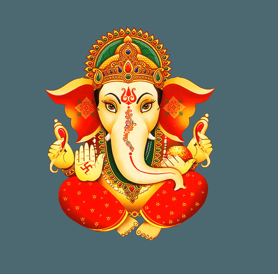 Lord Ganesha Digital Illustration in Traditional Indian Art Style HD wallpaper