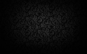 Dark Ornate Floral Damask Pattern with Intricate Swirls and Vintage Motifs HD wallpaper