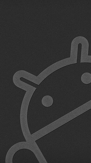 Minimalist Android Robot Logo on Dark Textured Background HD phone wallpaper