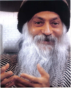 Osho Portrait with Long White Beard and Black Turban HD phone wallpaper
