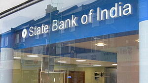 State Bank of India Branch Facade with Blue Signage and Glass Entrance HD wallpaper