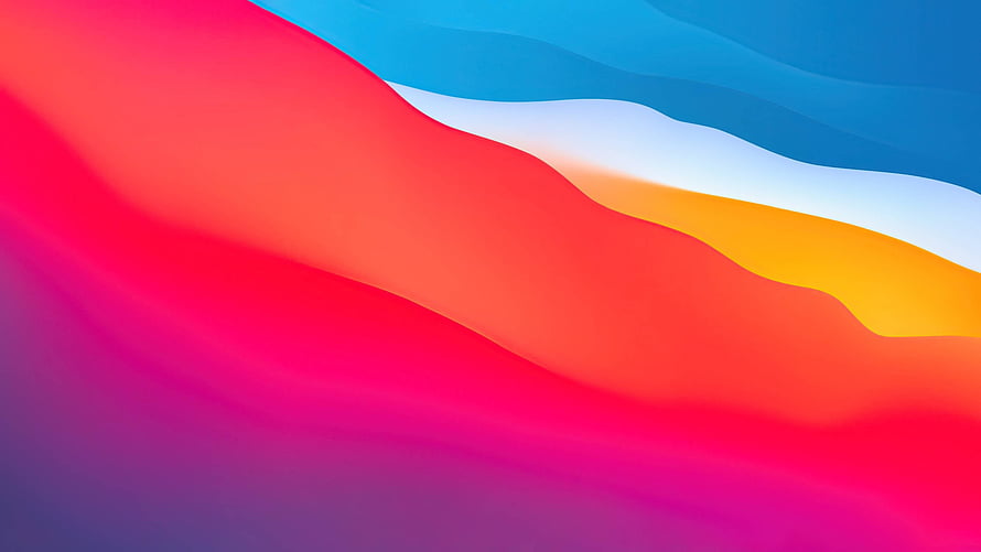 MacOS Big Sur Abstract Wave Gradient Wallpaper HD wallpaper