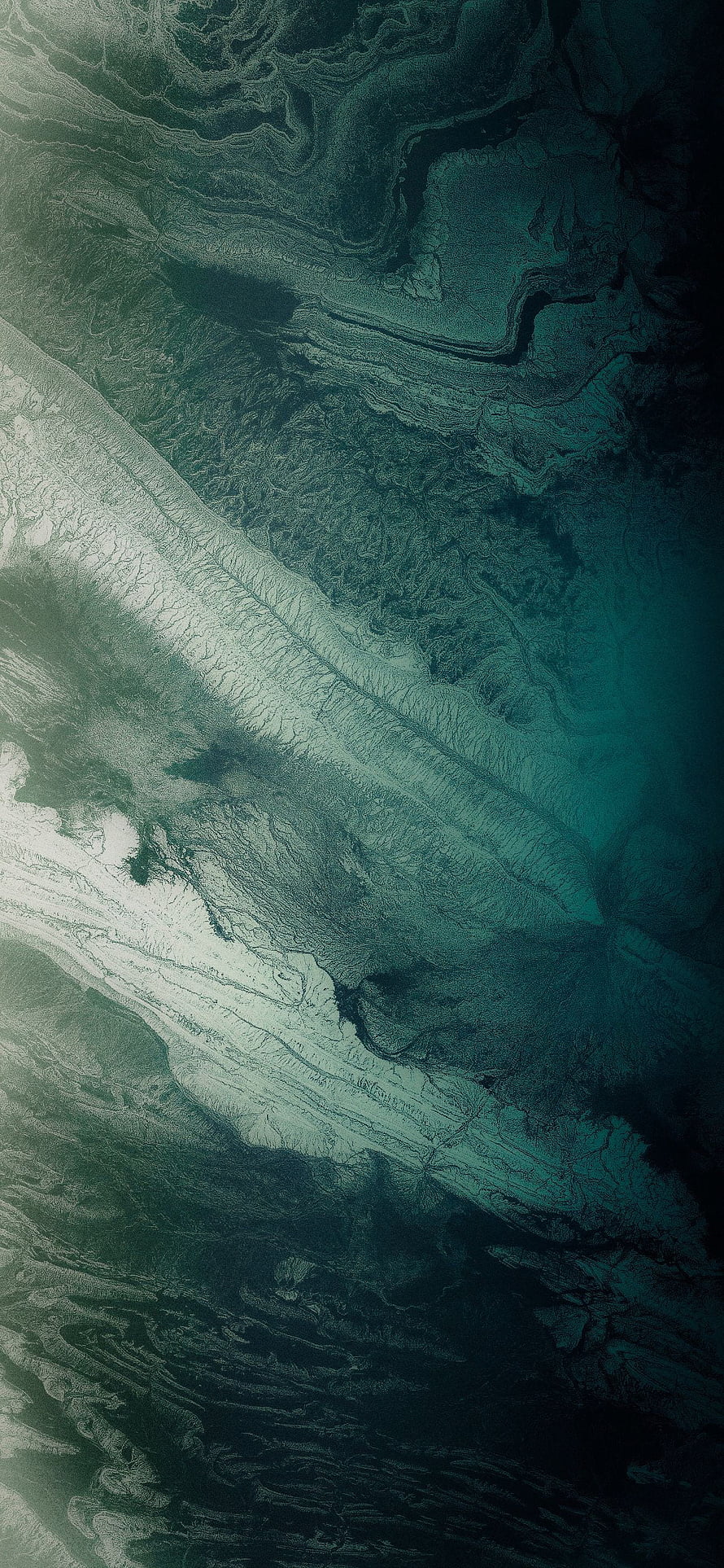 Abstract Teal and White Marble Texture with Organic Flowing Patterns HD phone wallpaper