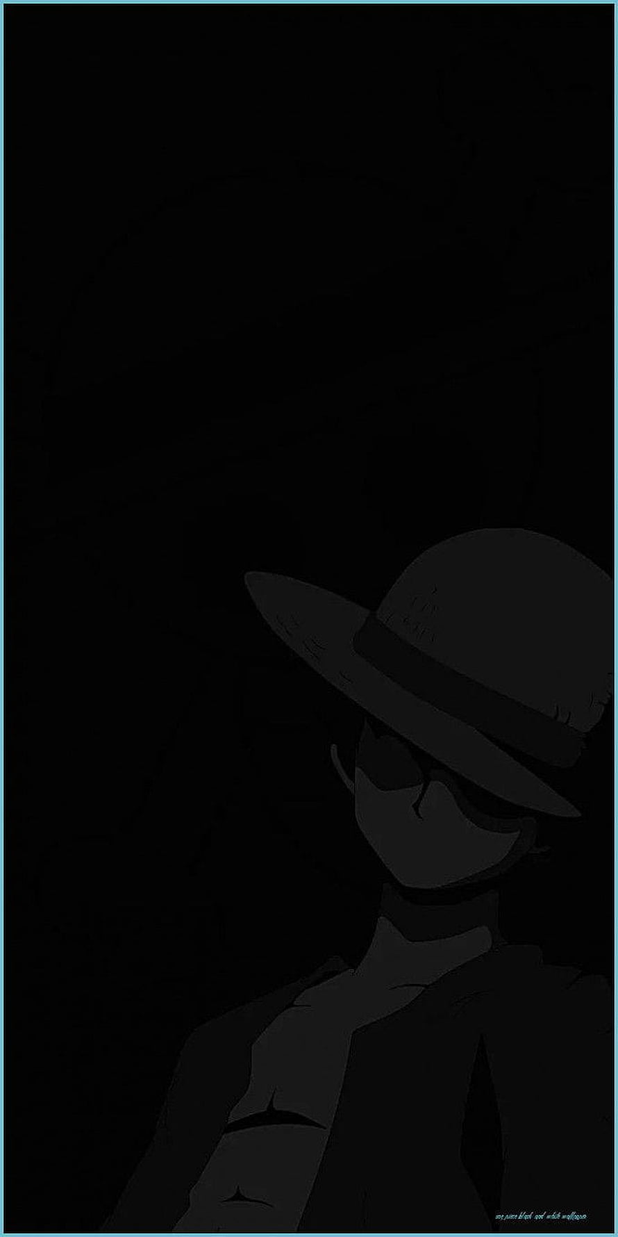 One Piece Luffy Dark Silhouette Anime Character Wallpaper HD phone wallpaper