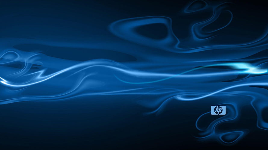 HP Pavilion and Omen Blue Abstract Wave Desktop Background HD wallpaper