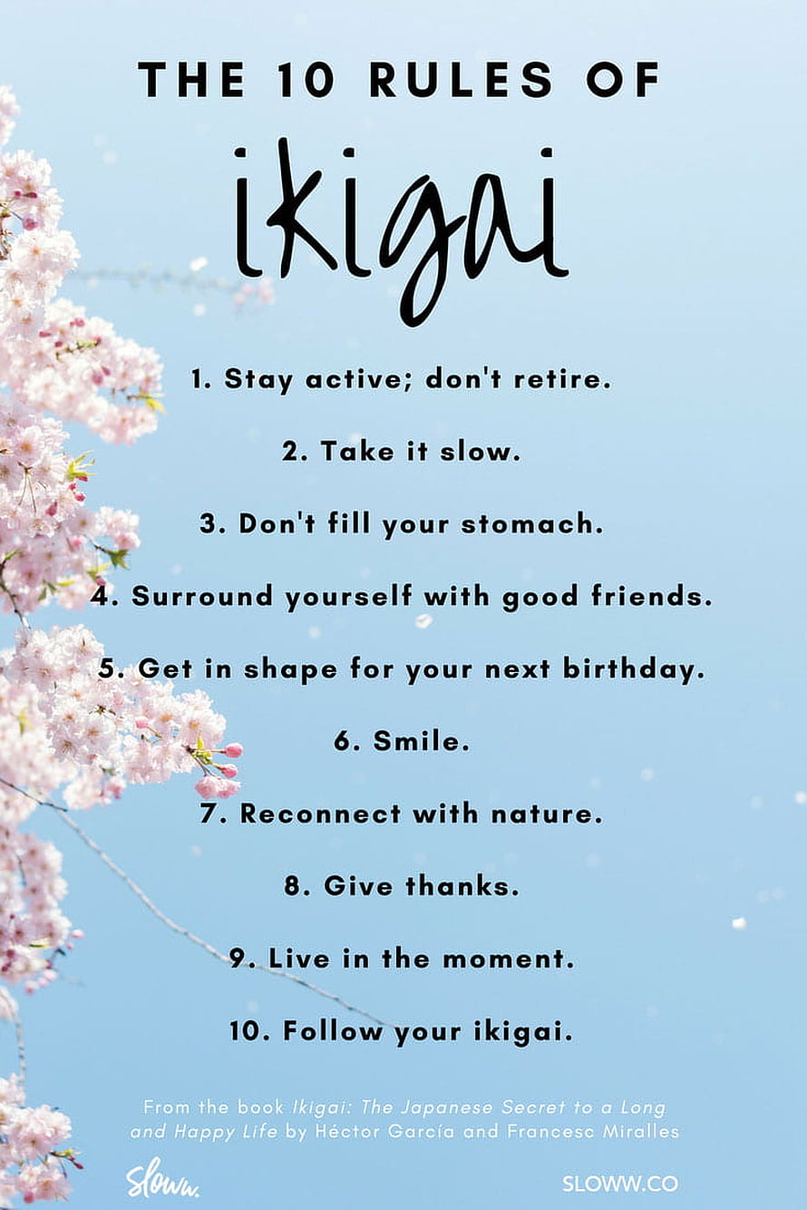 Ten Principles of Ikigai: Japanese Philosophy for a Long and Happy Life HD phone wallpaper