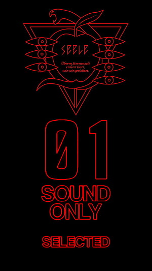 Evangelion Seele Unit 01 Sound Only Selected Red Line Art Wallpaper HD phone wallpaper