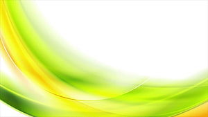 Vibrant Green and Yellow Abstract Waves on White Background HD wallpaper