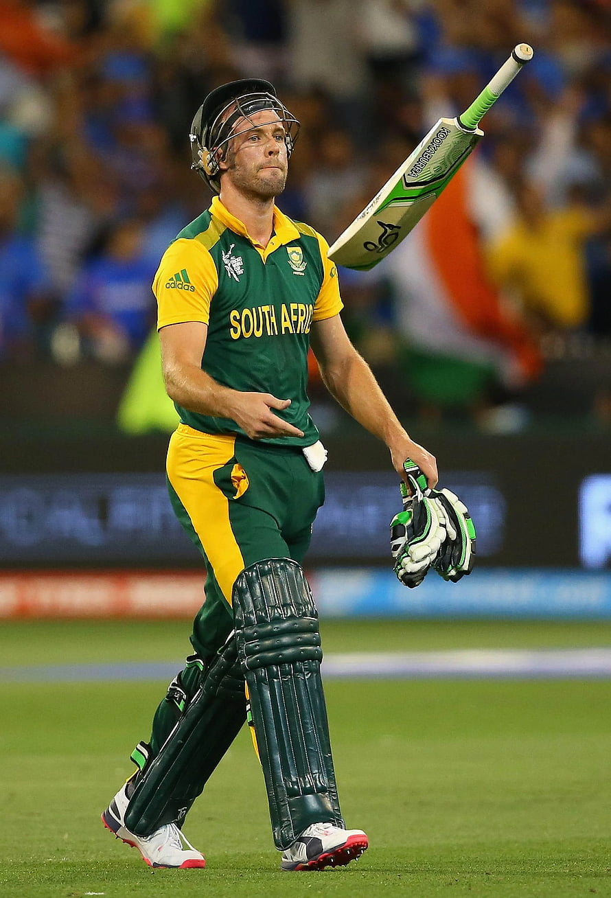 Ab De Villiers Walking Off The Field In South Africa Cricket Kit HD phone wallpaper