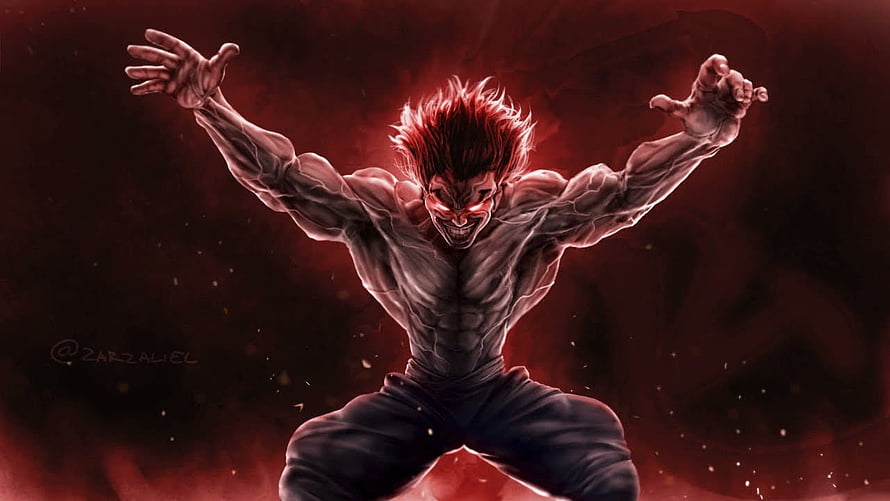 Yujiro Hanma Baki The Grappler Fierce Anime Character Digital Art HD wallpaper