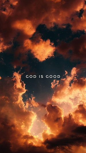 Dramatic Sunset Clouds With Inspirational Faith Quote HD phone wallpaper