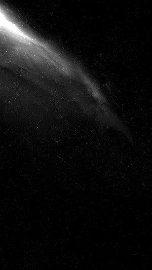 Monochrome Deep Space Galaxy with Bright Star Field and Nebula Dust HD phone wallpaper