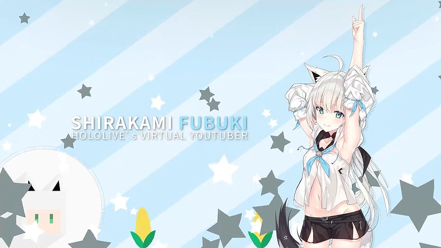 Shirakami Fubuki Hololive Virtual YouTuber Anime Character Wallpaper HD wallpaper