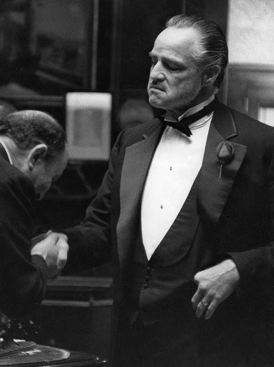Marlon Brando as Don Vito Corleone in The Godfather Black and White Portrait HD phone wallpaper