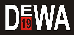 Dewa 19 Band Logo Minimalist Typography Design HD wallpaper