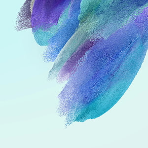 Abstract Watercolor Brush Stroke in Purple and Teal on Mint Background HD phone wallpaper
