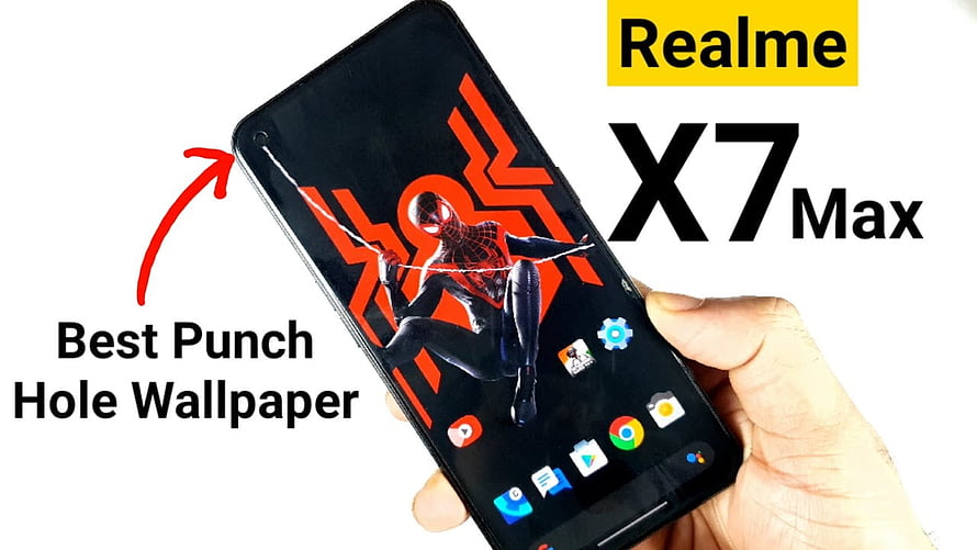 Spider-Man Noir Punch Hole Wallpaper for Realme X7 Max Smartphone Display HD wallpaper