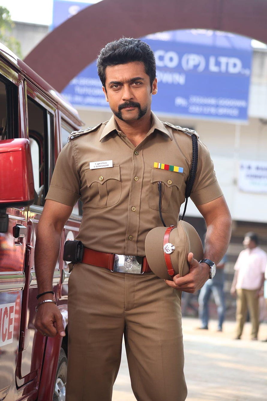 Surya in Police Uniform from Singam 2 Movie Still HD phone wallpaper