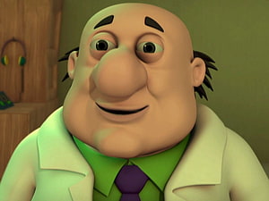 Dr. Jhatka Character Portrait from Motu Patlu Animated Series HD wallpaper