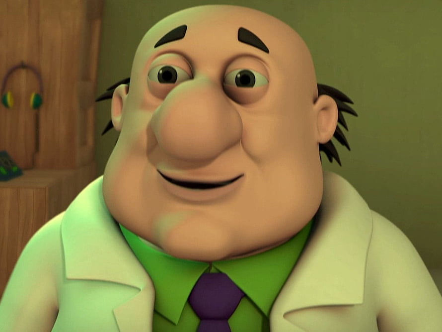 Dr. Jhatka Character Portrait from Motu Patlu Animated Series HD wallpaper