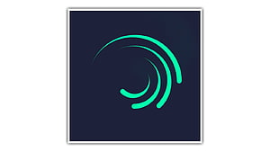 Minimalist Neon Green Spiral Arcs on Dark Navy Background HD wallpaper