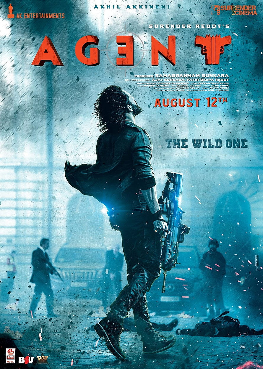 Agent Movie Poster Featuring Akhil Akkineni in Action Scene HD phone wallpaper