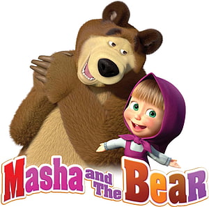 Masha and the Bear 3D Animated Characters Promotional Artwork HD wallpaper