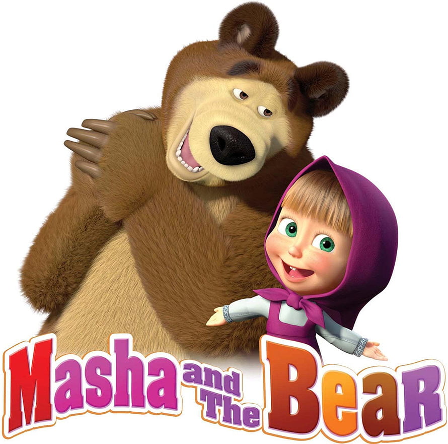 Masha and the Bear 3D Animated Characters Promotional Artwork HD wallpaper