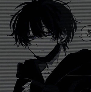 Dark Anime Boy Profile With Glitch Art Effect And Emo Aesthetic HD phone wallpaper