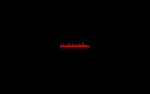 Minimalist Red Audio Waveform on Black Background HD wallpaper
