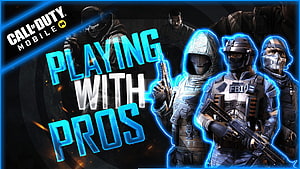 Call of Duty Mobile Tactical Operatives with Neon Blue Glow and Combat Gear HD wallpaper