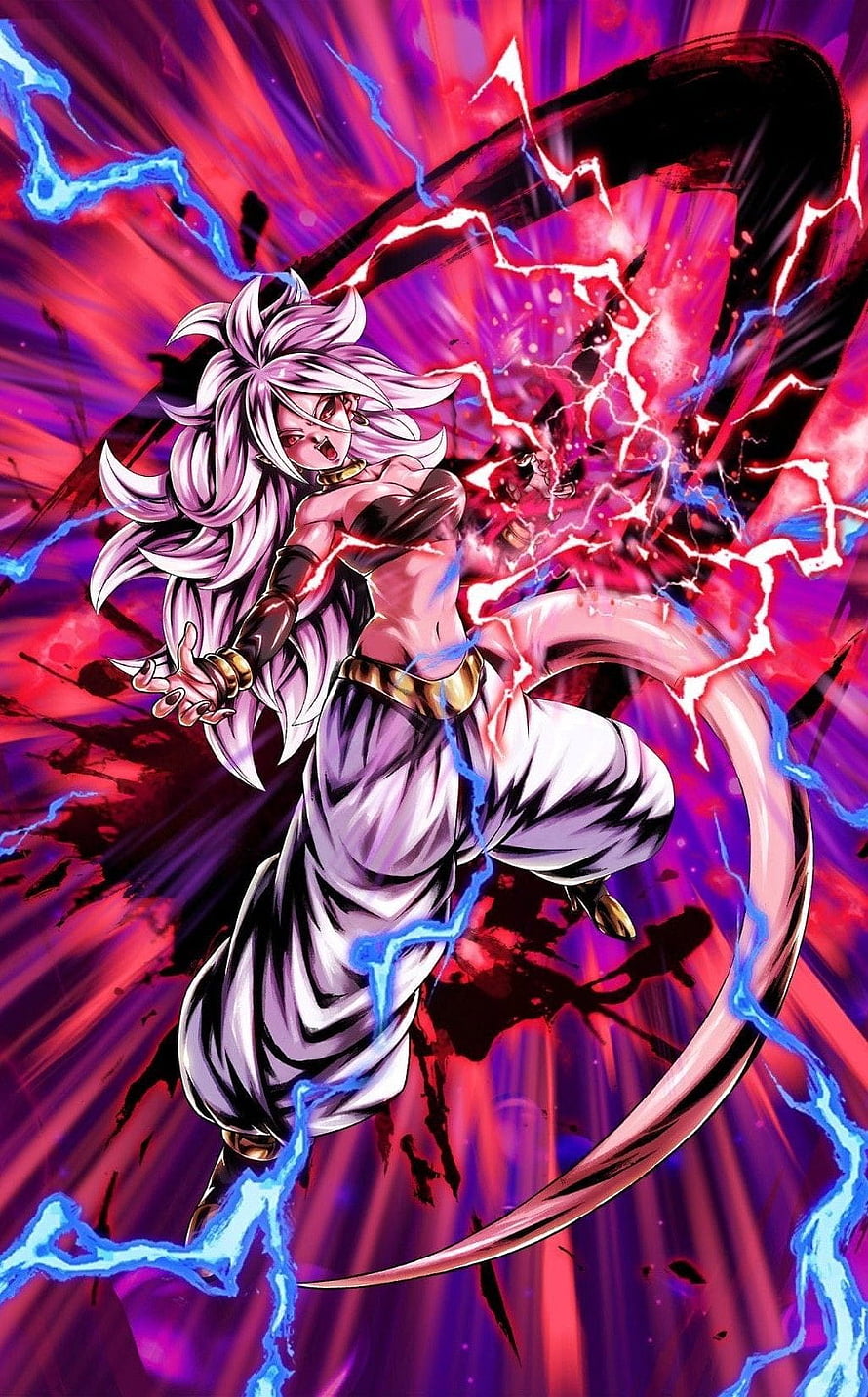 Majin Android 21 Dragon Ball Legends Anime Character Artwork HD phone wallpaper