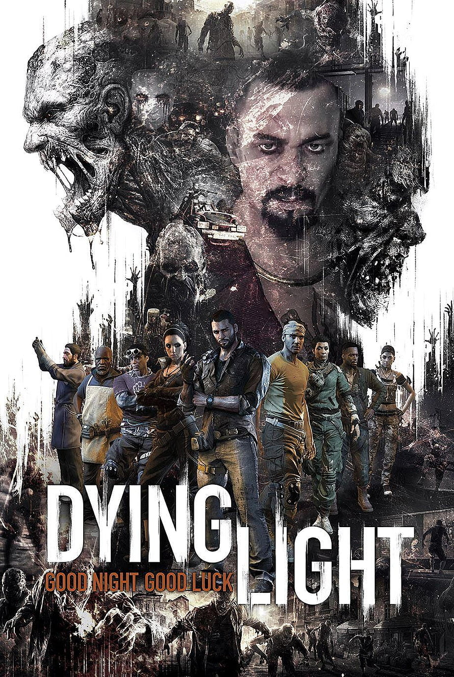 Dying Light Good Night Good Luck Poster Featuring Kyle Crane and Survivors HD phone wallpaper