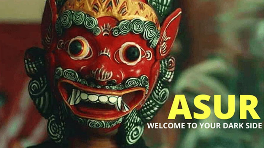 Asur Season 2 Promotional Poster Featuring Traditional Red Demon Mask HD wallpaper