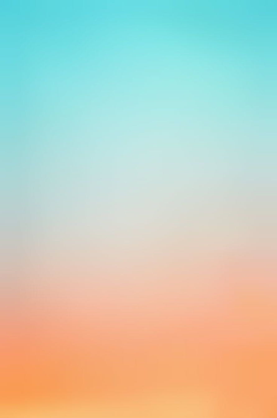 Soft Gradient Sky Wallpaper with Turquoise to Peach Sunset Color Transition HD phone wallpaper