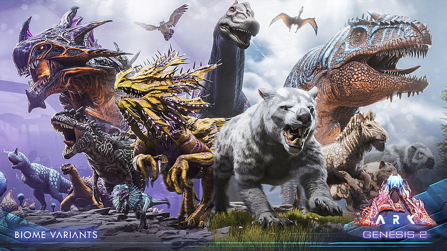 ARK Survival Evolved Genesis 2 Biome Variants Creature Collection HD wallpaper