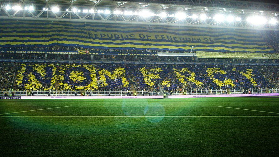 Fenerbahce Sukru Saracoglu Stadium Night Match Atmosphere HD wallpaper